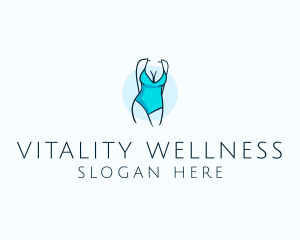 Sexy Bikini Swimsuit Body  logo design