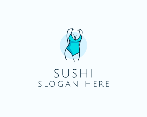 Sexy Bikini Swimsuit Body  logo design