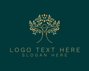 Yogi - Human Tree Wellness logo design