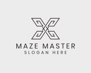 Maze Company Letter X logo design