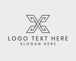 Letter X - Maze Company Letter X logo design