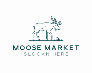 Moose - Wild Moose Sanctuary logo design