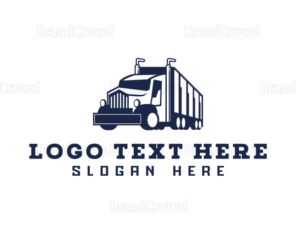 Trailer Cargo Truck Logo