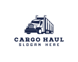 Trailer Cargo Truck  logo design