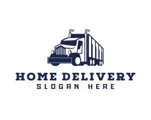 Trailer Cargo Truck  logo design