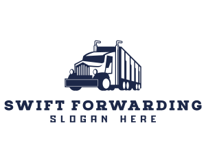 Trailer Cargo Truck  logo design