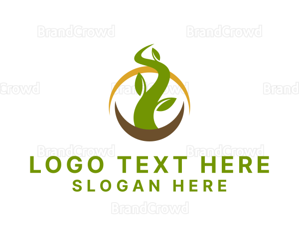 Nature Gardening Plant Logo