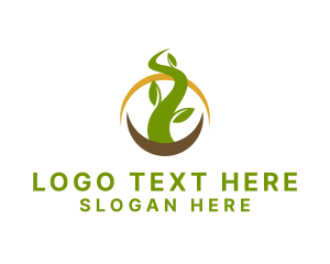 Organic - Nature Gardening Plant logo design