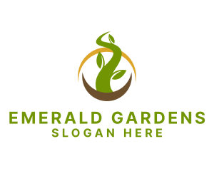 Nature Gardening Plant  logo design