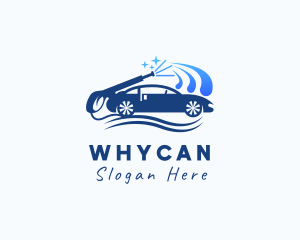 Car Pressure Washer Cleaning Logo