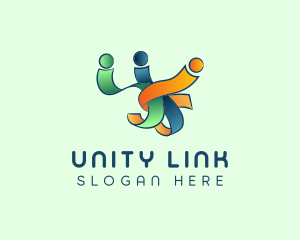 People Unity Ribbon logo design