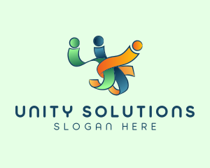 People Unity Ribbon logo design