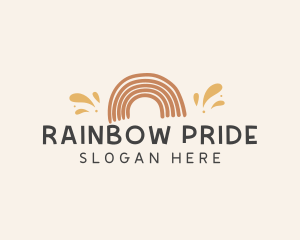 Playful Rainbow Daycare logo design