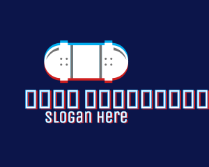 Online - Glitch Skateboard Esports logo design