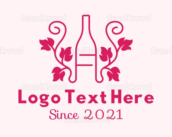 Grape Vine Bottle Logo