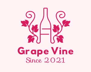 Grape - Grape Vine Bottle logo design
