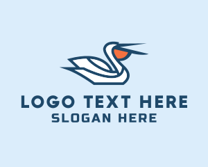 Beak - Pelican Beach Travel logo design