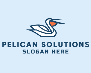 Pelican - Pelican Beach Travel logo design