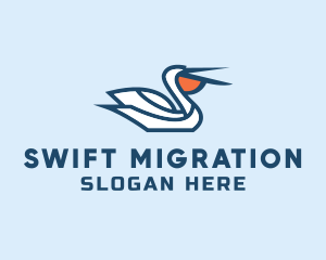 Migration - Pelican Beach Travel logo design