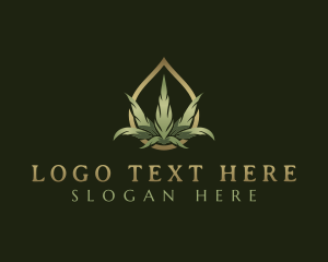 Cannabis Oil - Premium Marijuana Cannabis logo design