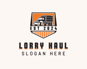 Logging Truck Delivery logo design