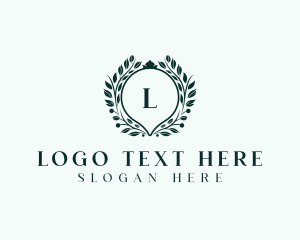 Boutique - Floral Wreath Wedding Planner logo design