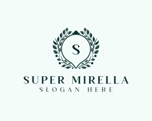 Floral Wreath Wedding Planner Logo