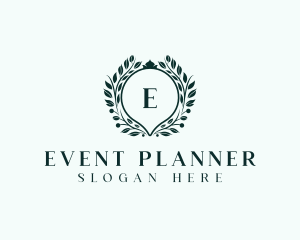 Boutique - Floral Wreath Wedding Planner logo design