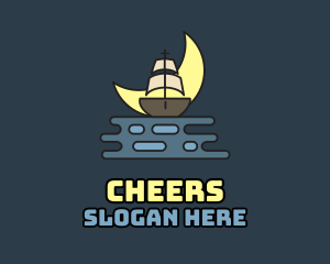 Seaman - Moon Pirate Cruise logo design