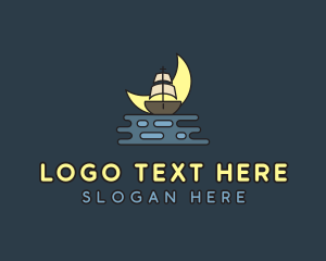 Pirate - Pirate Boat Ship logo design