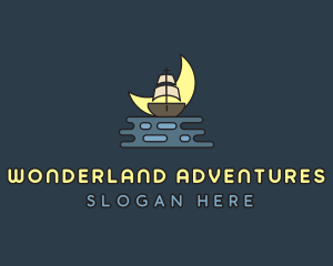 Pirate Boat Ship logo design