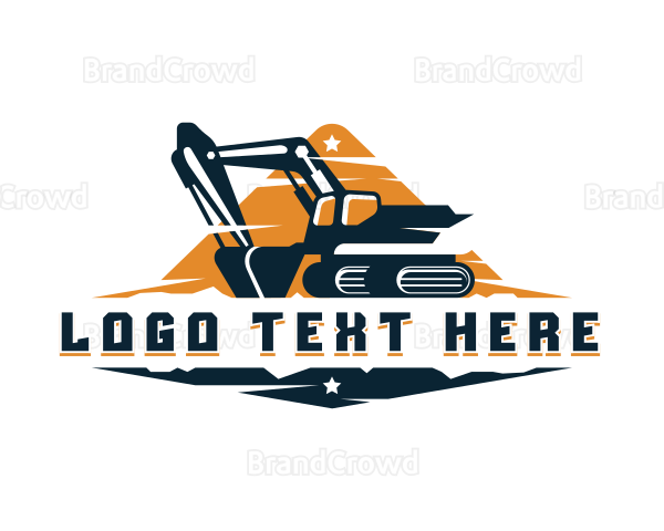 Excavator Mining Equipment Logo