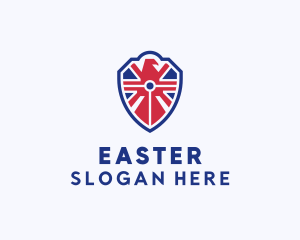 Pilot - British Eagle Shield logo design