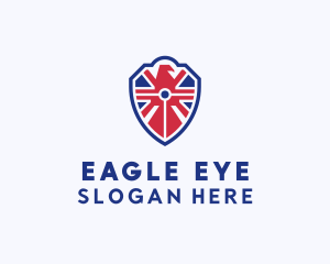 British Eagle Shield logo design