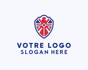British - British Eagle Shield logo design