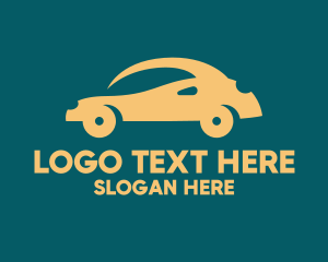 Car Shop - Small Yellow Car logo design