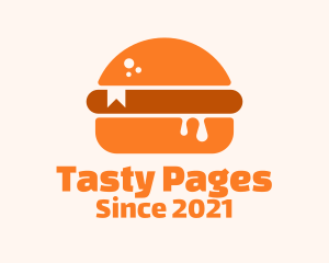 Cook Book - Burger Recipe Book logo design