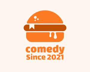 Food Stall - Burger Recipe Book logo design