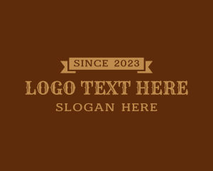 Western Style Banner Logo