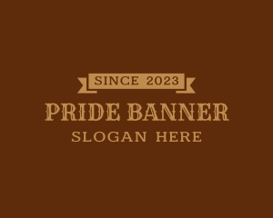 Western Style Banner logo design