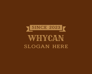 Store - Western Style Banner logo design