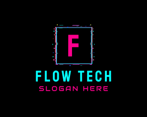 Glitch Club Tech Software logo design