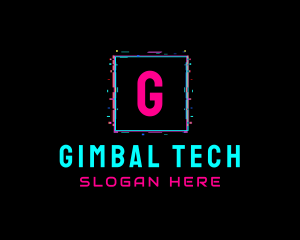 Glitch Club Tech Software logo design