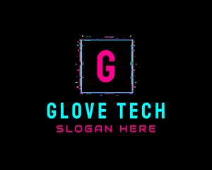 Glitch Club Tech Software logo design