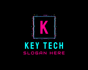 Glitch Club Tech Software logo design