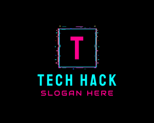 Glitch Club Tech Software logo design