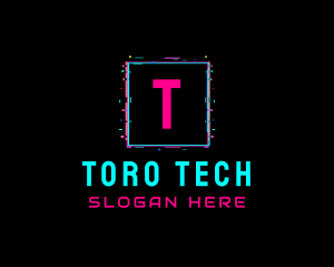 Glitch Club Tech Software logo design