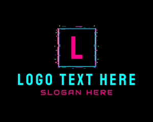 Neon - Glitch Club Tech Software logo design