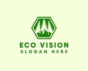 Outdoor Forest Mountain logo design