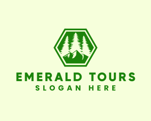 Outdoor Forest Mountain logo design